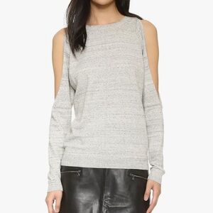Bailey 44 Gray Cold Shoulder Sweater